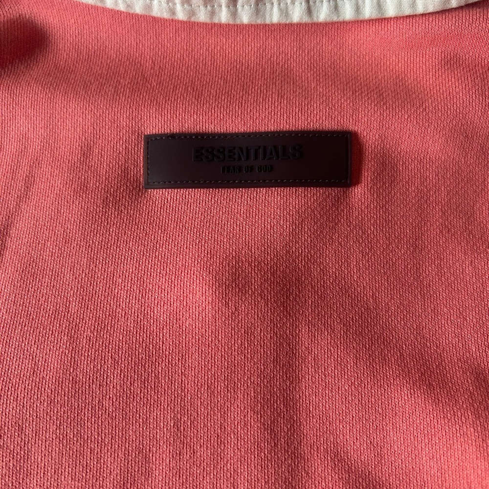 Essentials Henley Rugby Coral Oversized - Picture 5 of 8